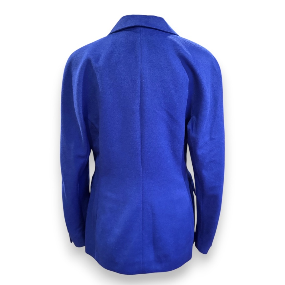 ESCADA Royal blue wool angora cashgora blazer jeweled buttons size 38 / US 8 - Picture 3 of 15